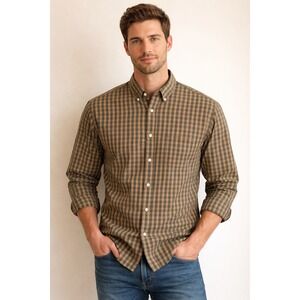 Duluth Trading Co Wrinkle Fighter Slim Fit Button Down Shirt Gorpcore Outdoors